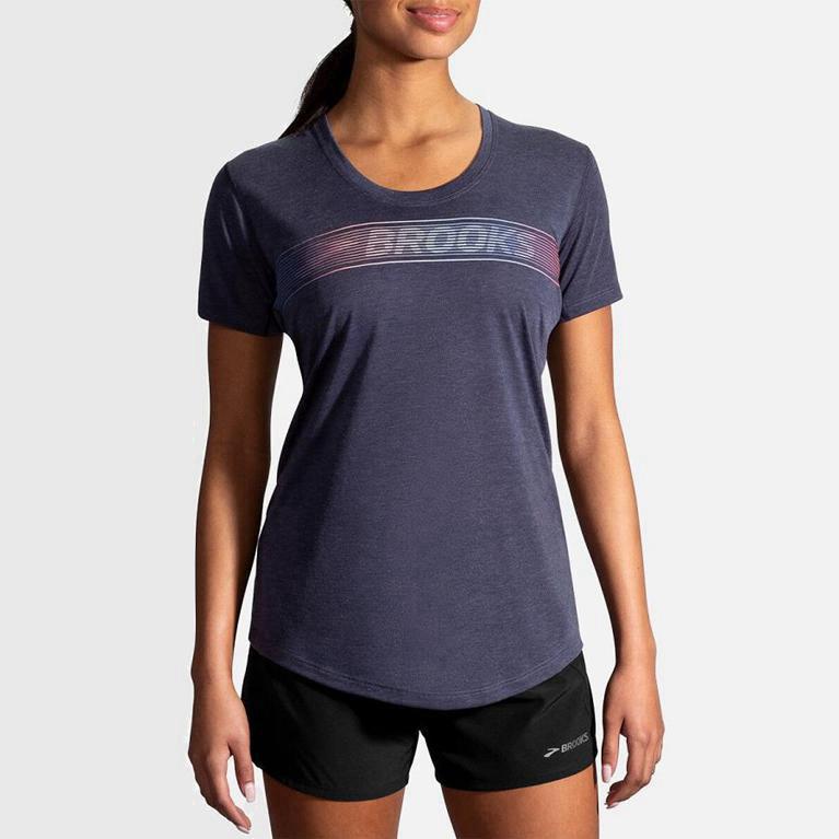 Brooks Distance Graphic Mujer Camiseta Sin Mangas - Grises (2194KNCVW)